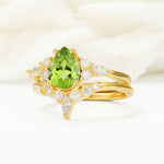 SR17103 Peridot Ring - Rose-Gold