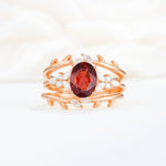 SR17104 Garnet Ring - Additional view