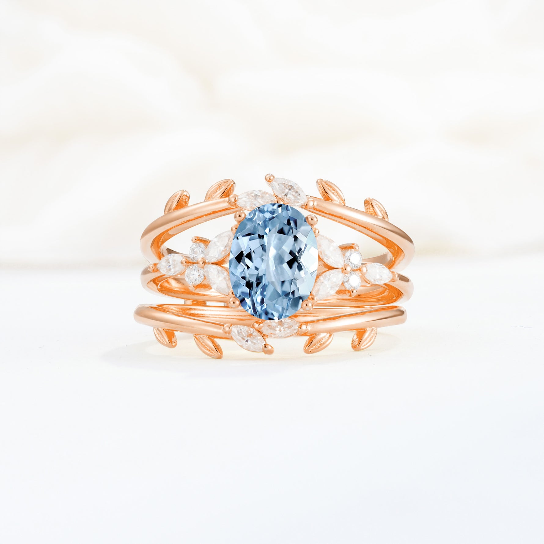 SR17104 Aquamarine Ring - Additional view