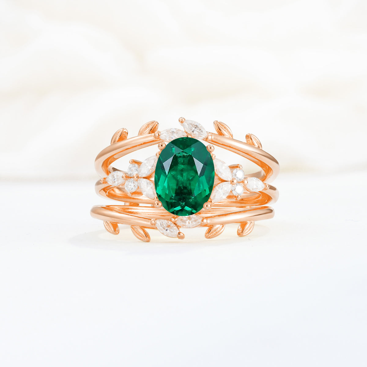 SR17104 Emerald Ring - Additional view