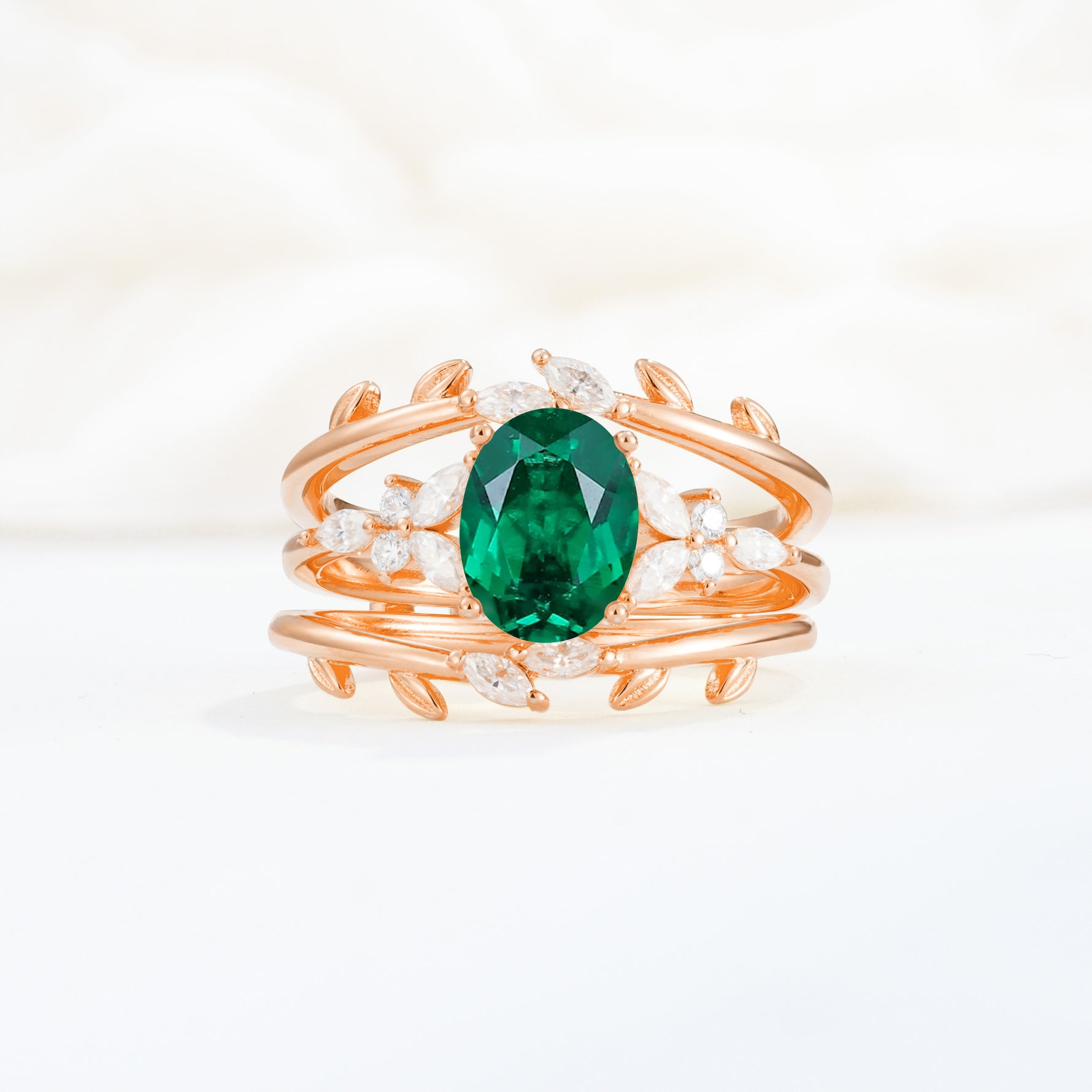 SR17104 Emerald Ring - Additional view