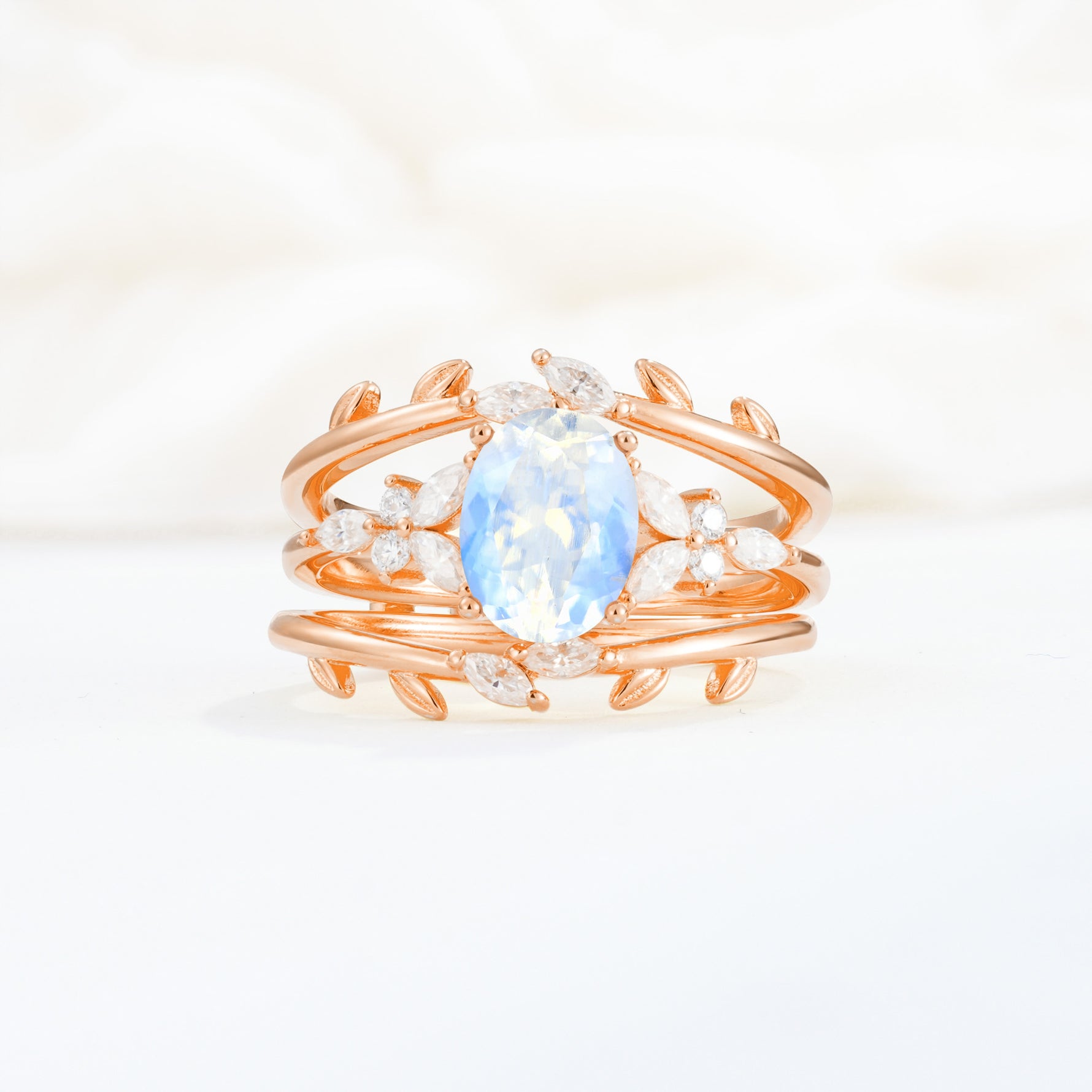 SR17104 Moonstone Ring - Additional view