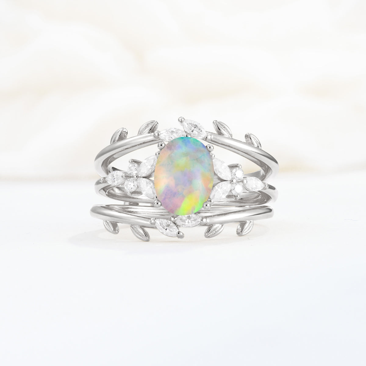 SR17104 Fire Opal Ring - Additional view