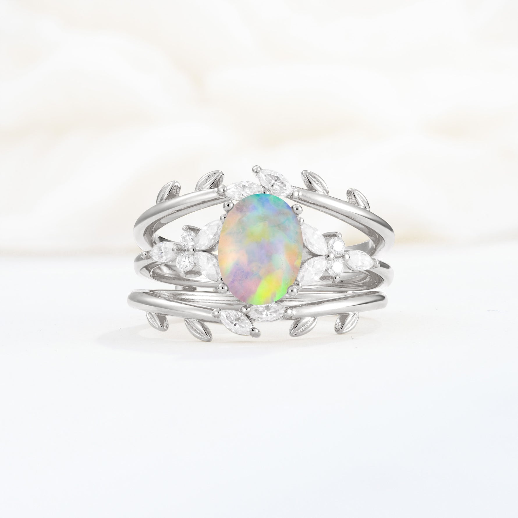 SR17104 Fire Opal Ring - Additional view