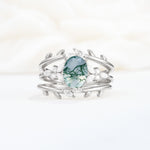 SR17104 Moss Agate Ring - Additional view