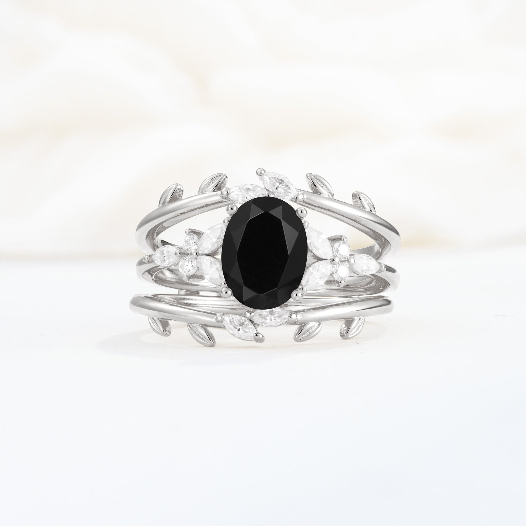 SR17104 Black Onyx Ring - Additional view