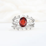 SR17104 Garnet Ring - Additional view