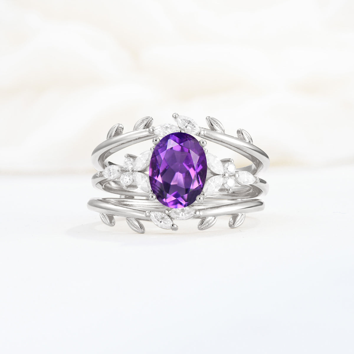 SR17104 Amethyst Ring - Additional view