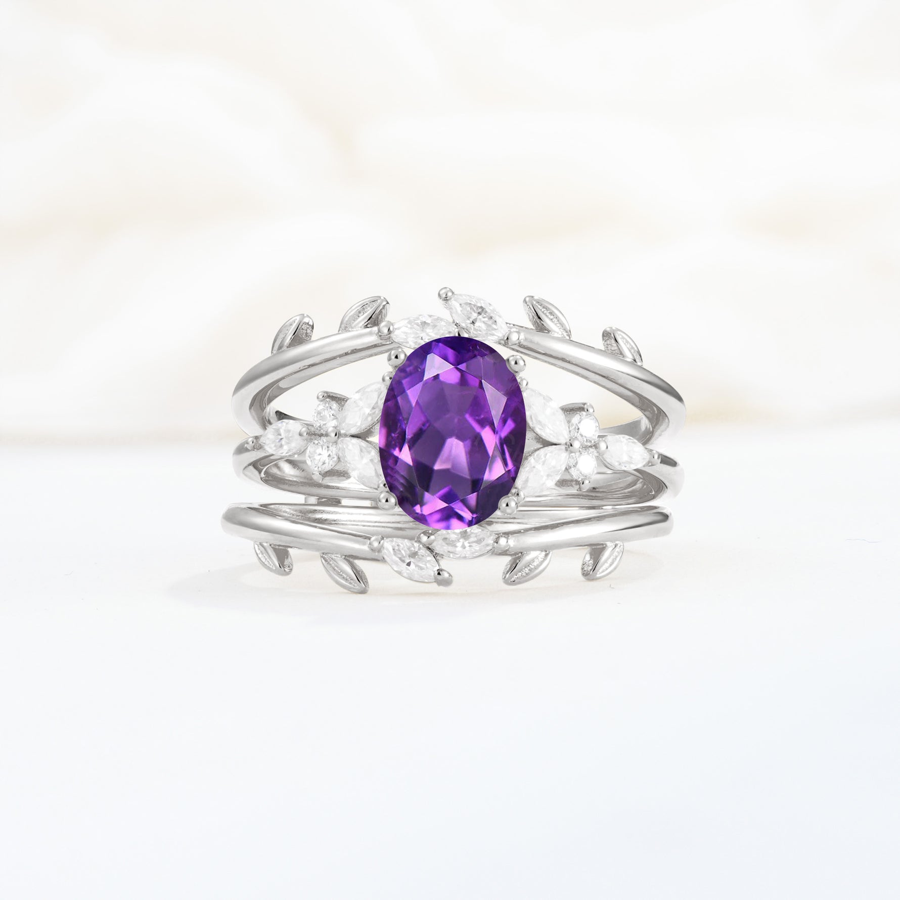 SR17104 Amethyst Ring - Additional view
