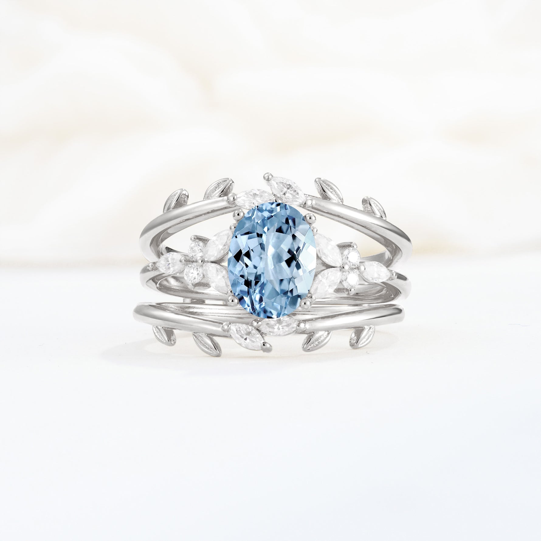 SR17104 Aquamarine Ring - Additional view