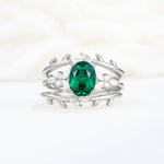 SR17104 Emerald Ring - Additional view