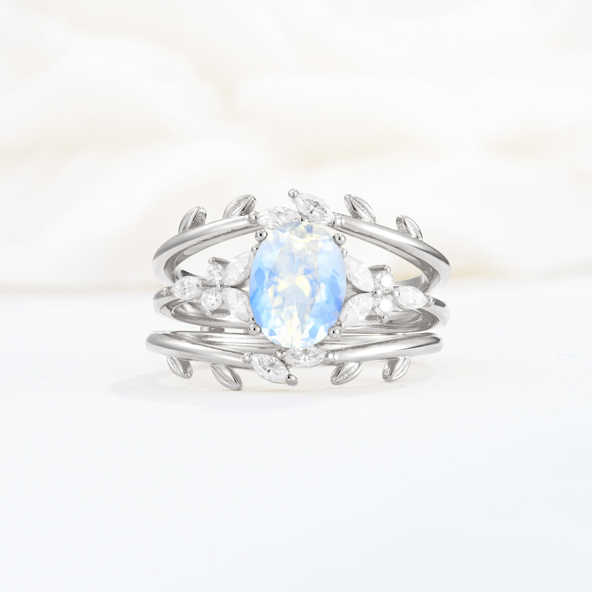 SR17104 Moonstone Ring - Additional view