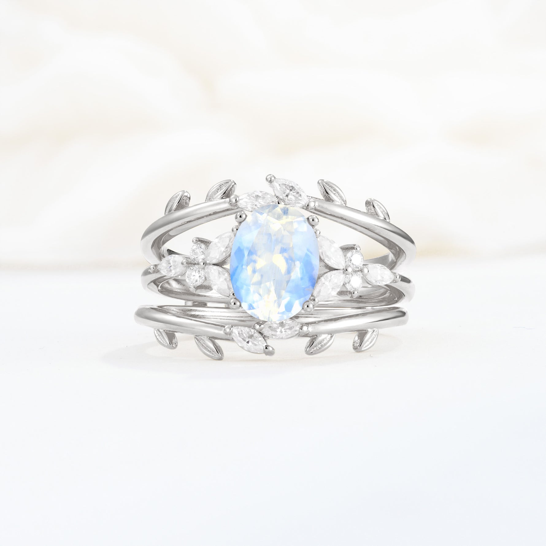 SR17104 Moonstone Ring - Additional view