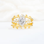 SR17104 Moissanite Ring - Yellow-Gold