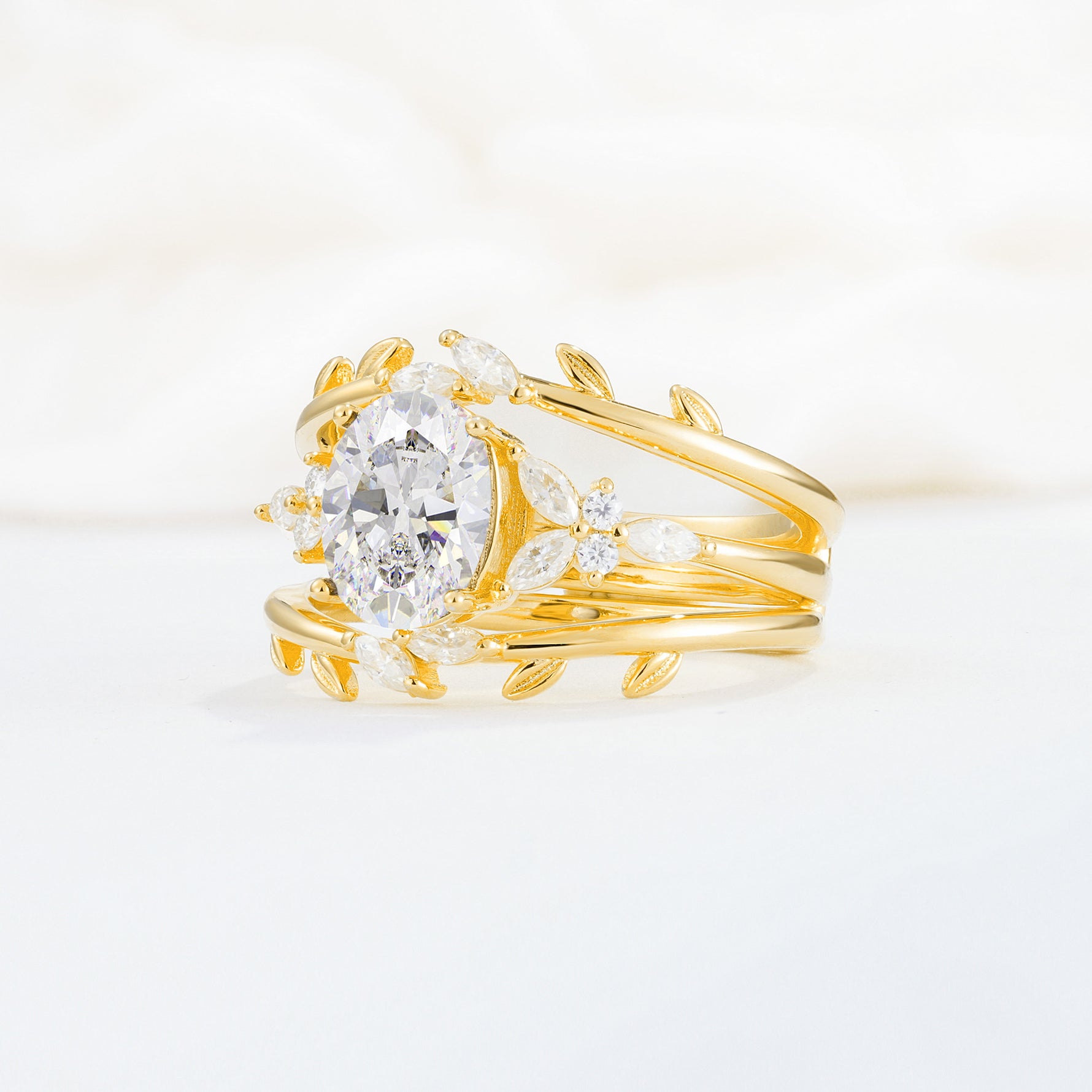 SR17104 Moissanite Ring - White-Gold