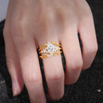 SR17104 Moissanite Ring - Rose-Gold