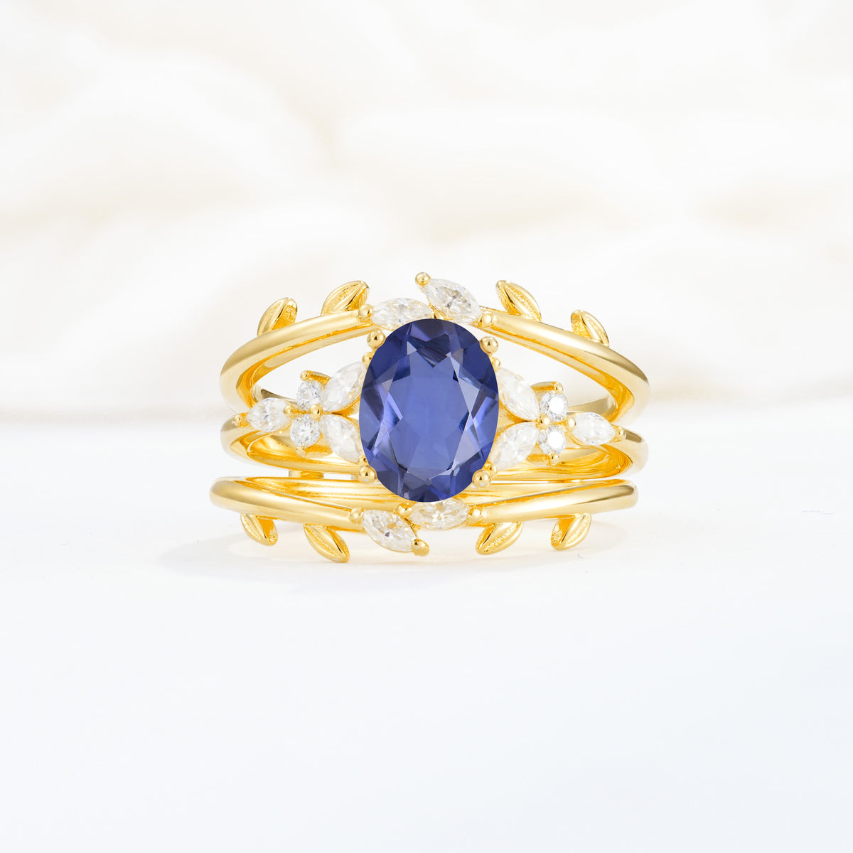 SR17104 Tanzanite Ring - Yellow-Gold