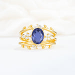 SR17104 Tanzanite Ring - Yellow-Gold