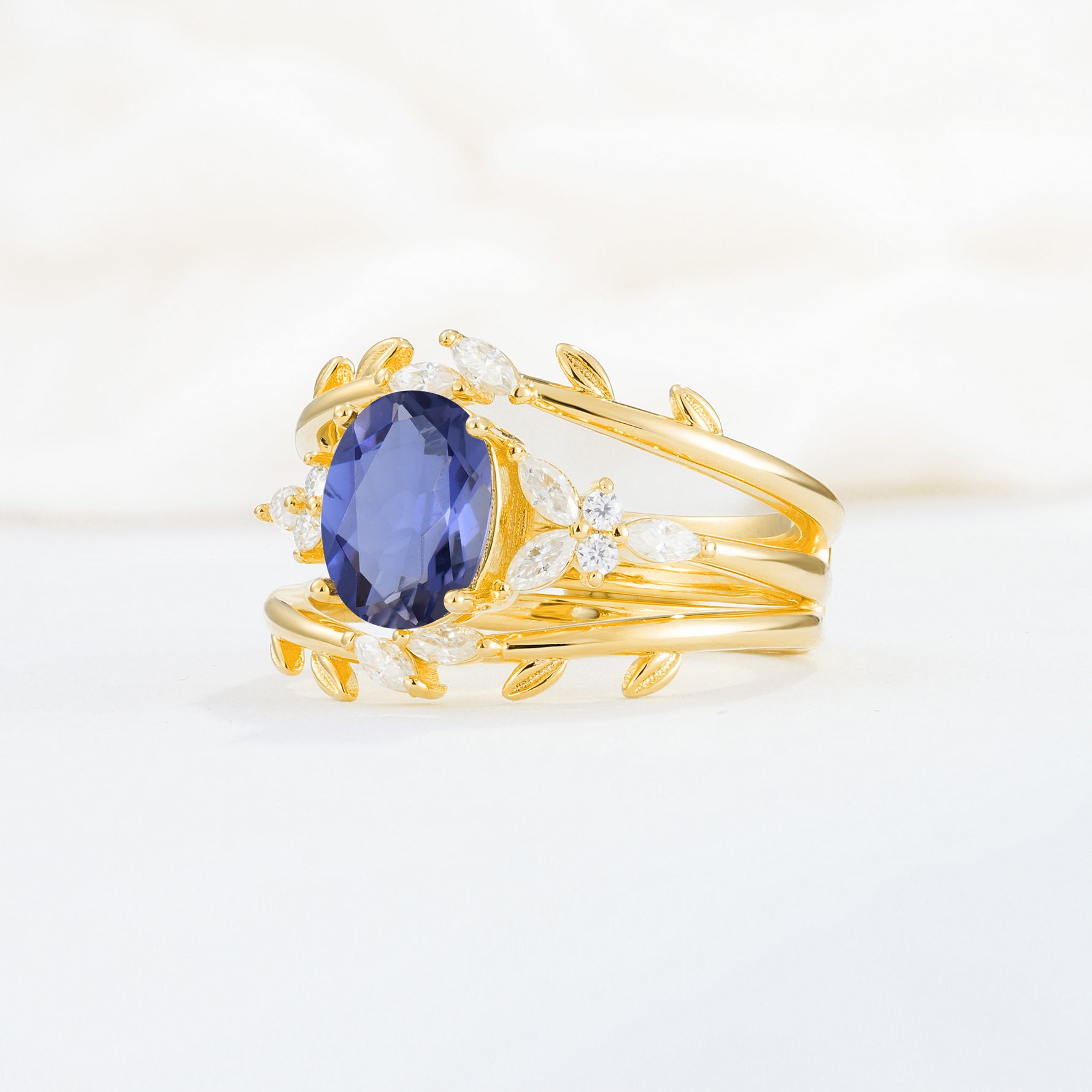 SR17104 Tanzanite Ring - White-Gold