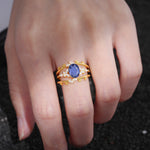 SR17104 Tanzanite Ring - Rose-Gold
