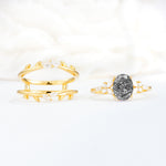 SR17104 Black Rutilated Quartz Ring - Additional view