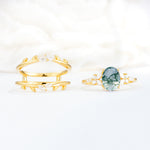 SR17104 Moss Agate Ring - Additional view