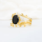 SR17104 Black Onyx Ring - White-Gold