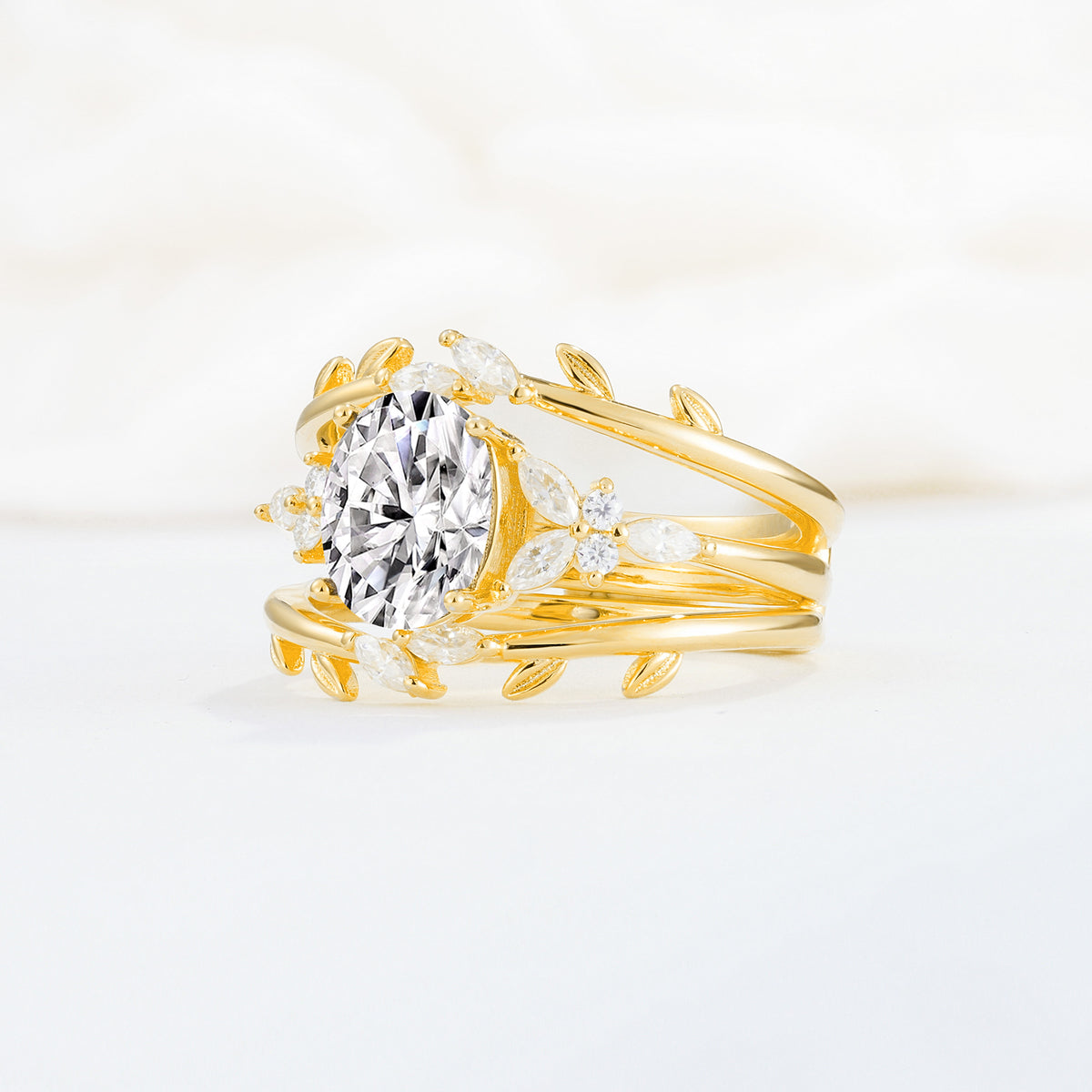 SR17104 Lab Diamond Ring - White-Gold