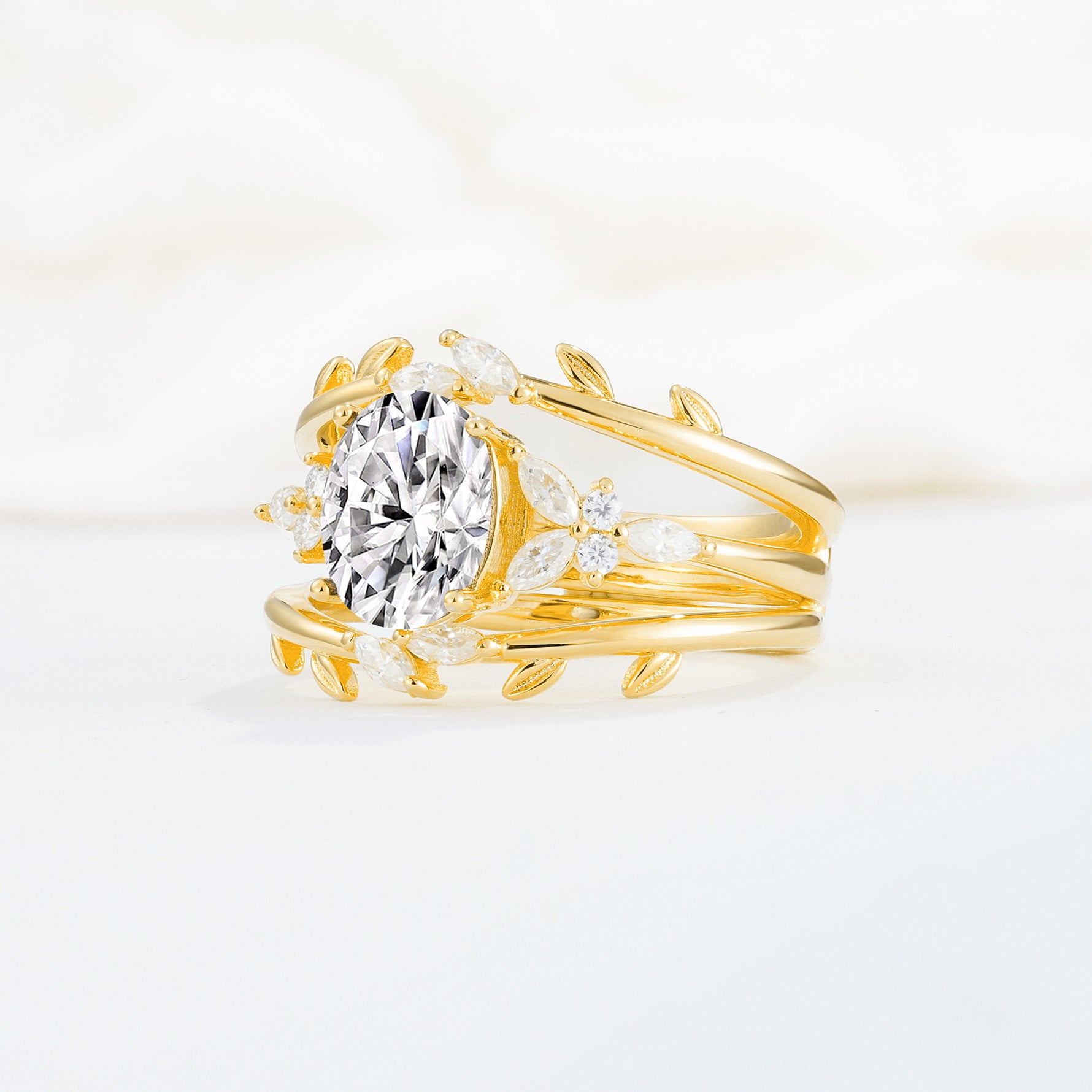 SR17104 Lab Diamond Ring - White-Gold