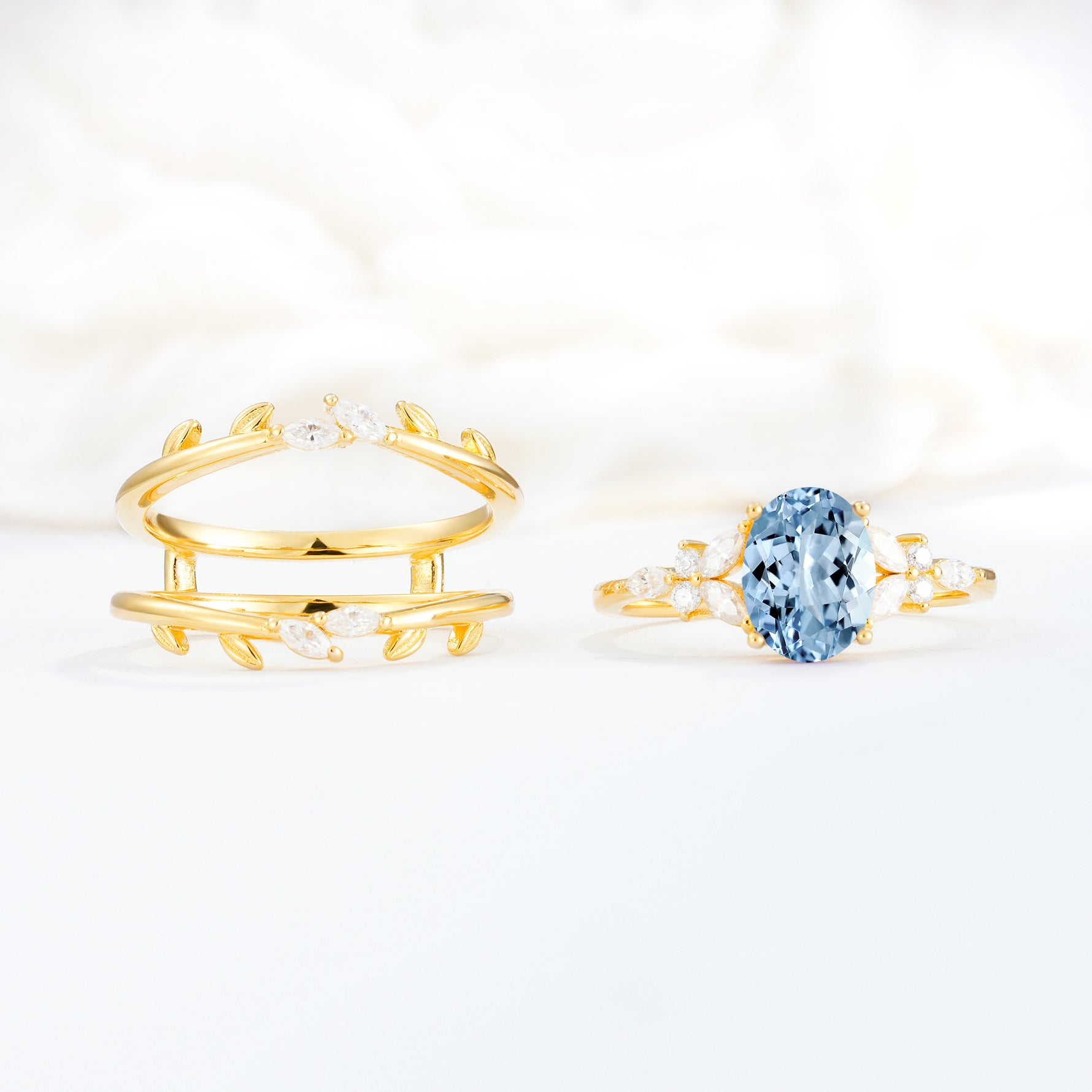 SR17104 Aquamarine Ring - Additional view