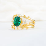 SR17104 Emerald Ring - White-Gold