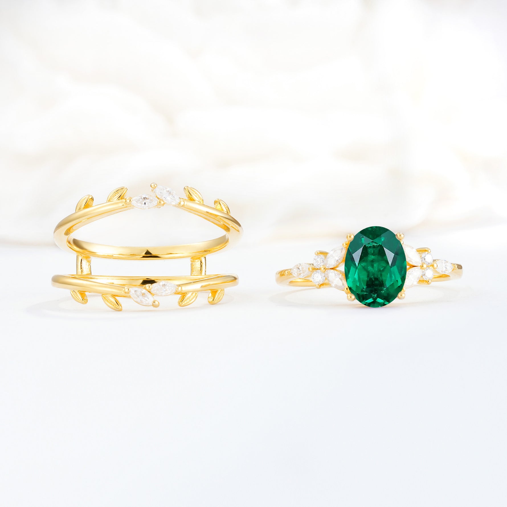 SR17104 Emerald Ring - Additional view