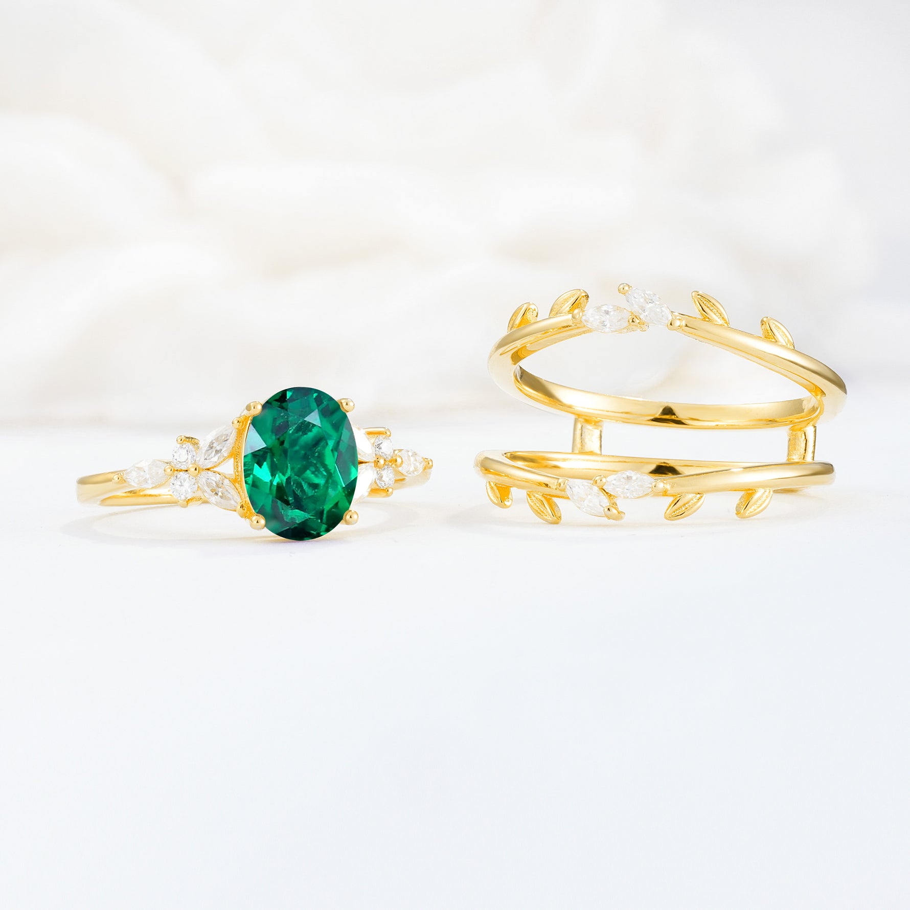 SR17104 Emerald Ring - Additional view