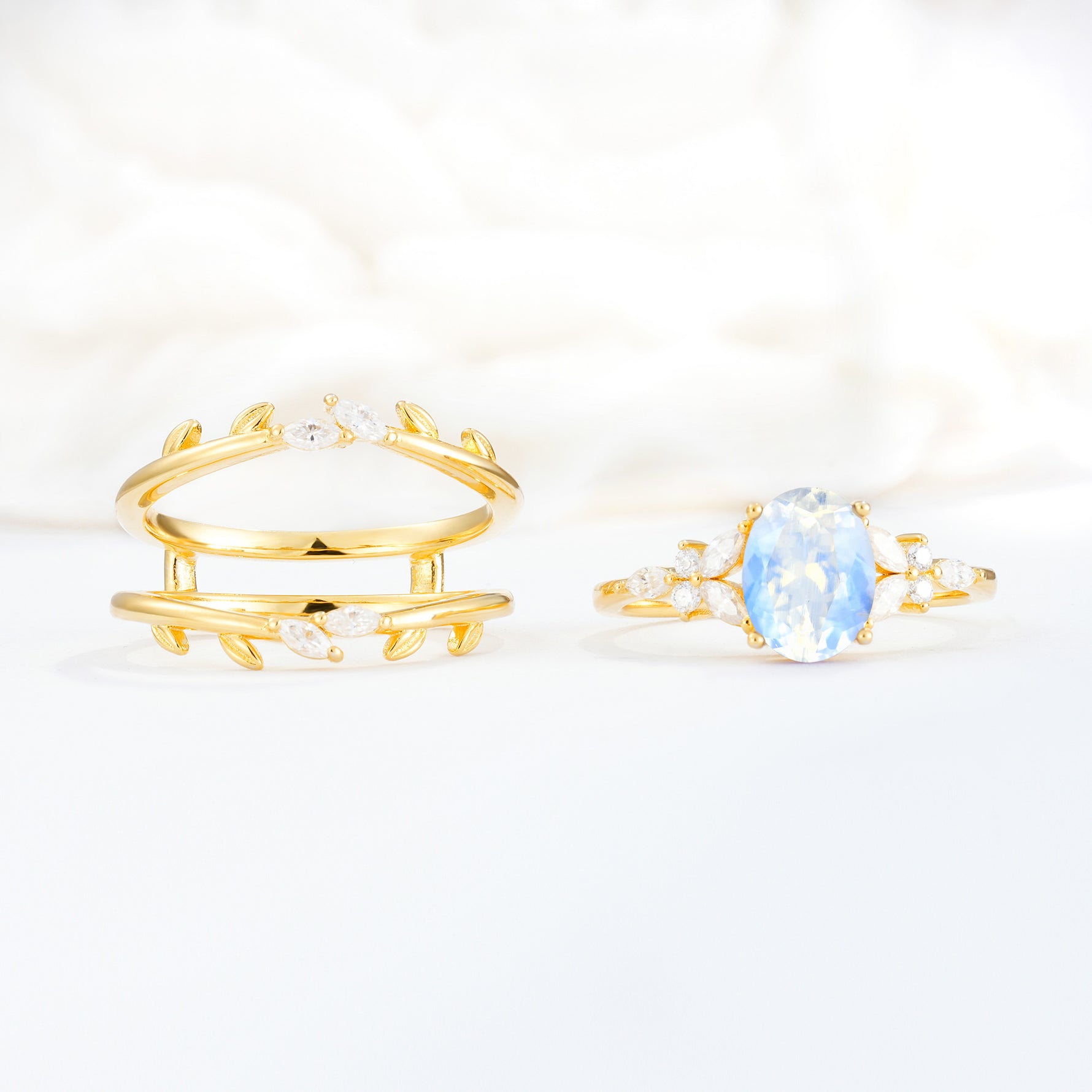 SR17104 Moonstone Ring - Additional view
