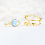 SR17104 Moonstone Ring - Additional view