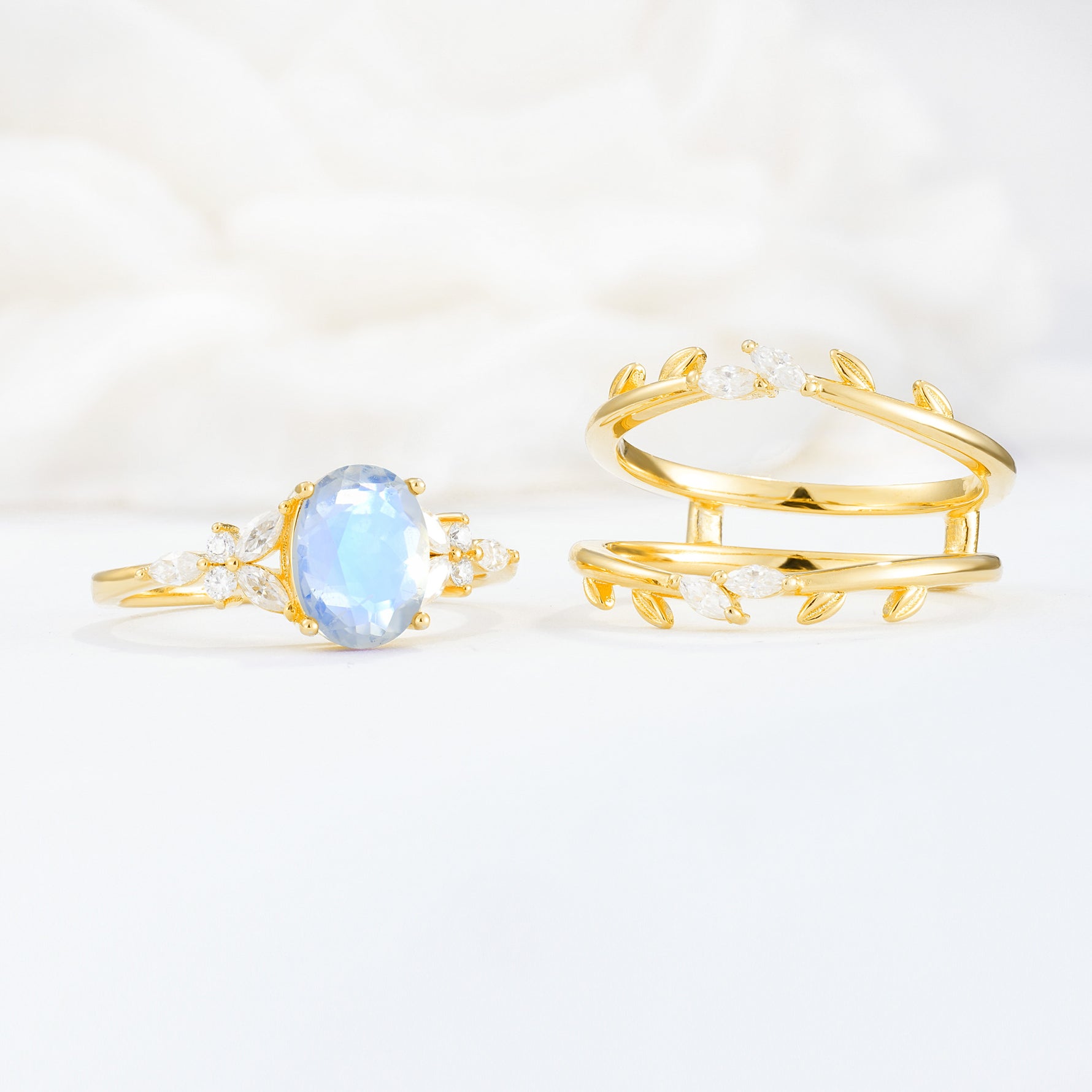 SR17104 Moonstone Ring - Additional view