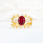 SR17104 Ruby Ring - Yellow-Gold