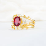 SR17104 Ruby Ring - White-Gold