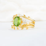 SR17104 Peridot Ring - White-Gold