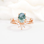 SR17105 Moss Agate Ring - Additional view