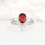 SR17105 Garnet Ring - Additional view