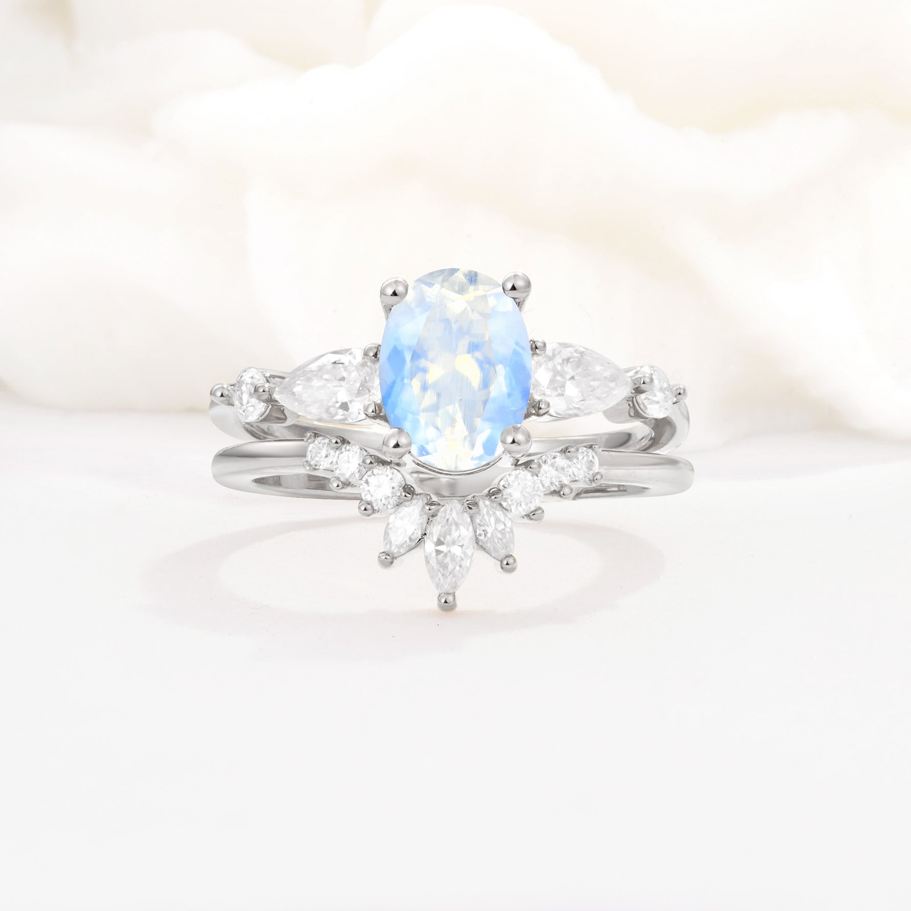 SR17105 Moonstone Ring - Additional view