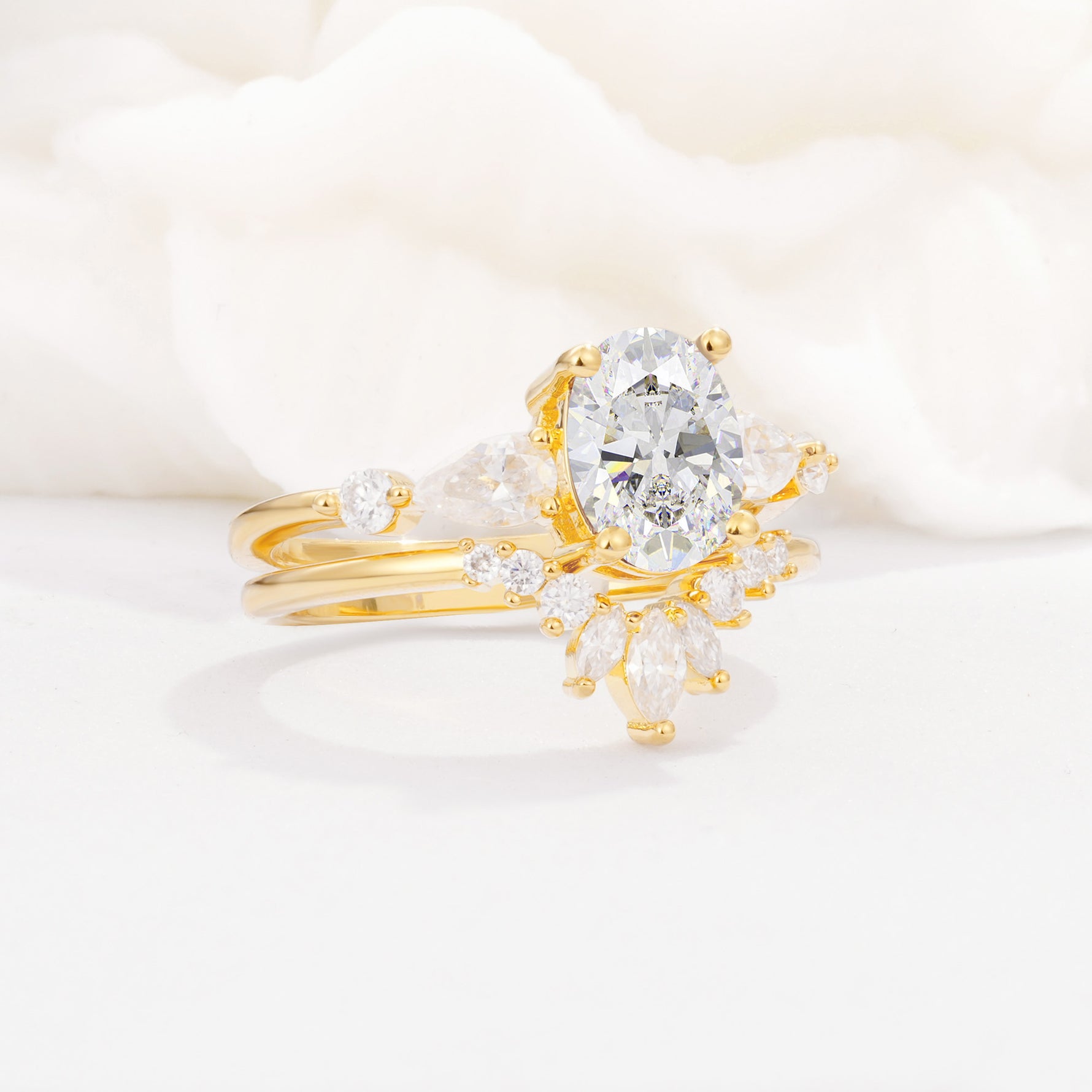 SR17105 Moissanite Ring - Rose-Gold