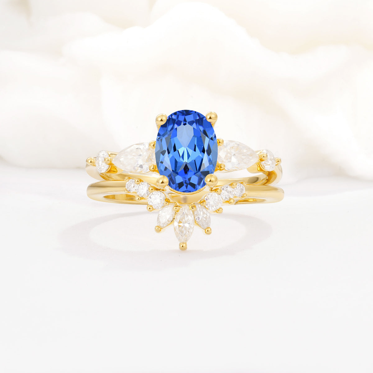 SR17105 Sapphire Ring - Yellow-Gold