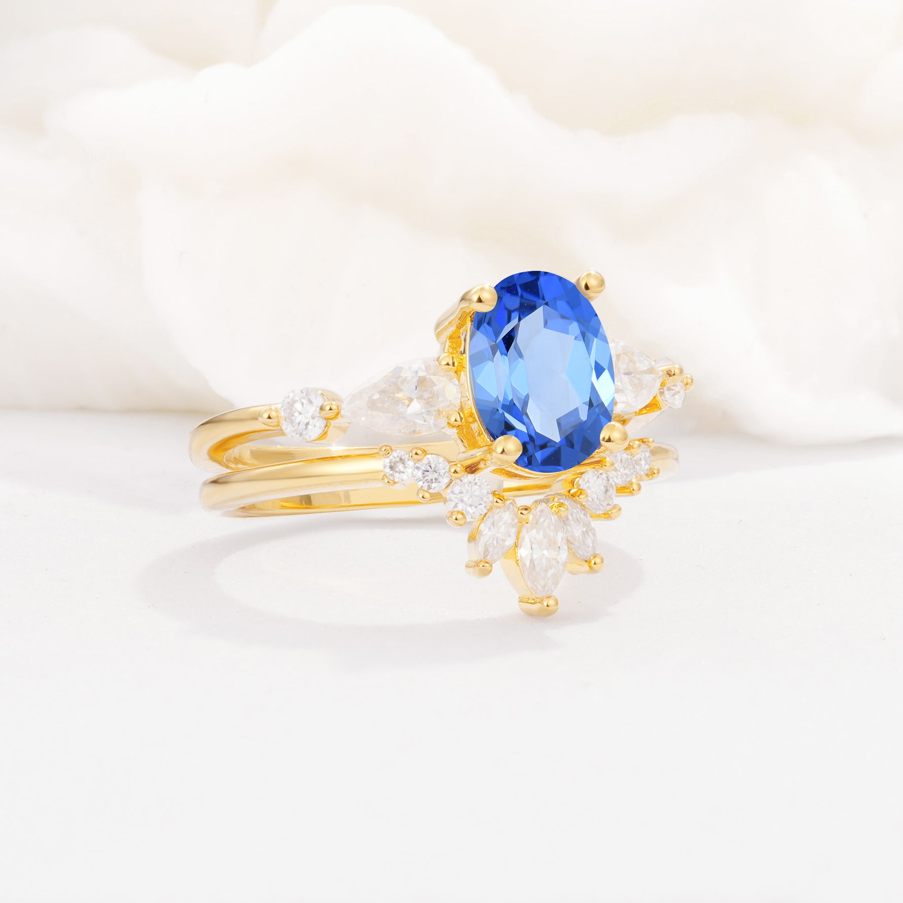 SR17105 Sapphire Ring - Rose-Gold