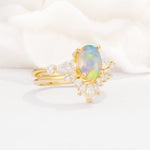SR17105 Fire Opal Ring - Rose-Gold