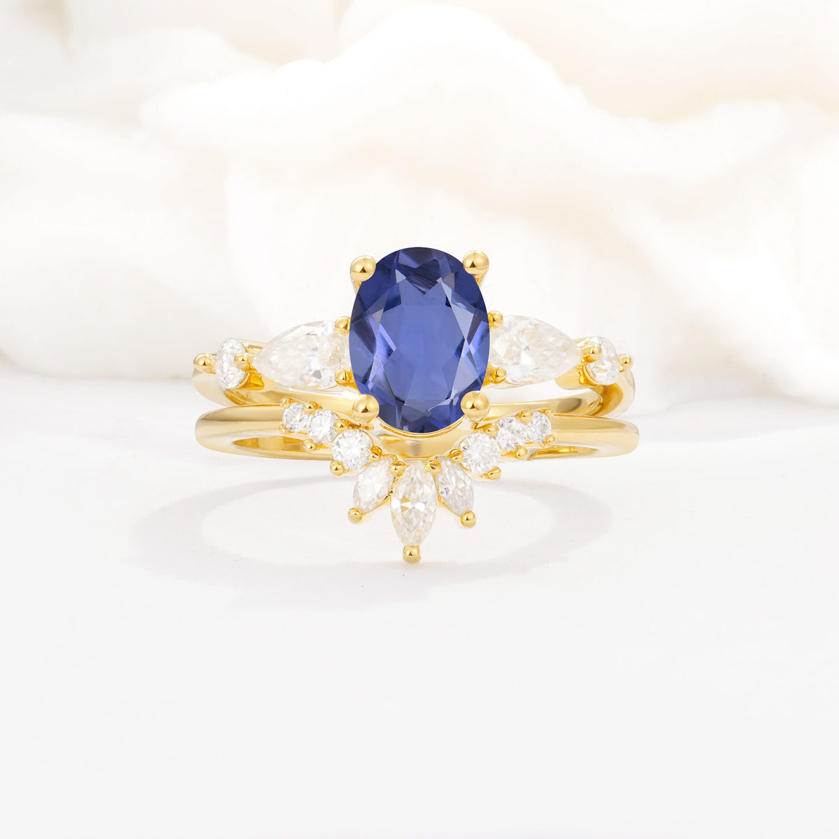 SR17105 Tanzanite Ring - Yellow-Gold