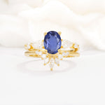 SR17105 Tanzanite Ring - Yellow-Gold