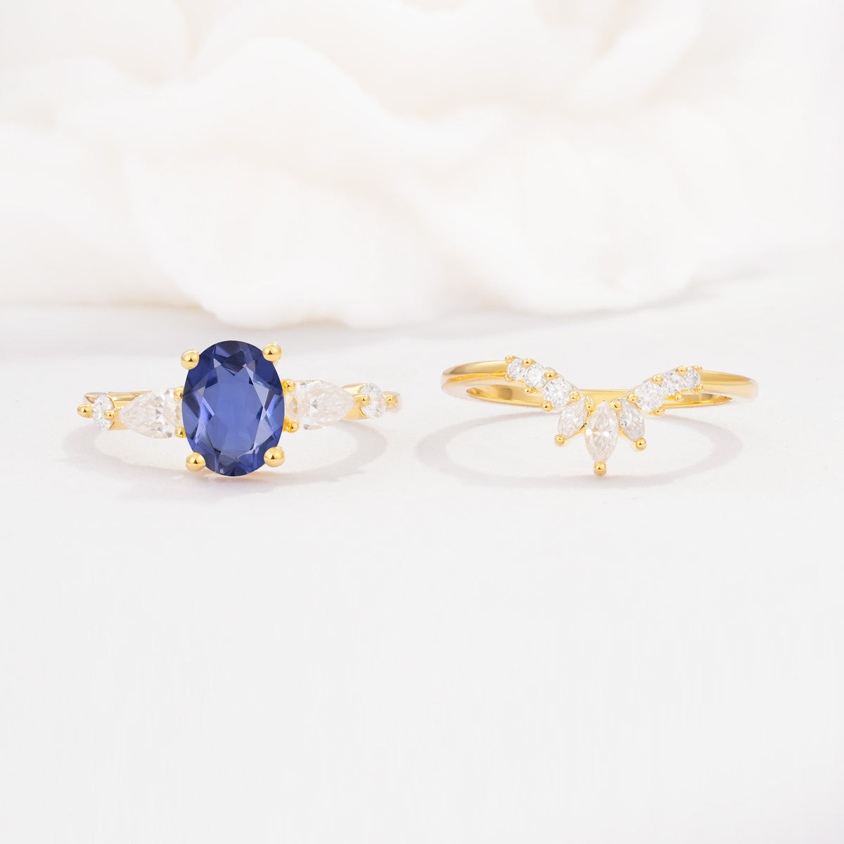 SR17105 Tanzanite Ring - White-Gold