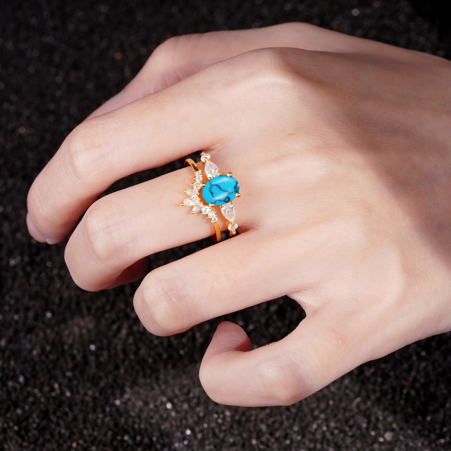 SR17105 Turquoise Ring - Additional view